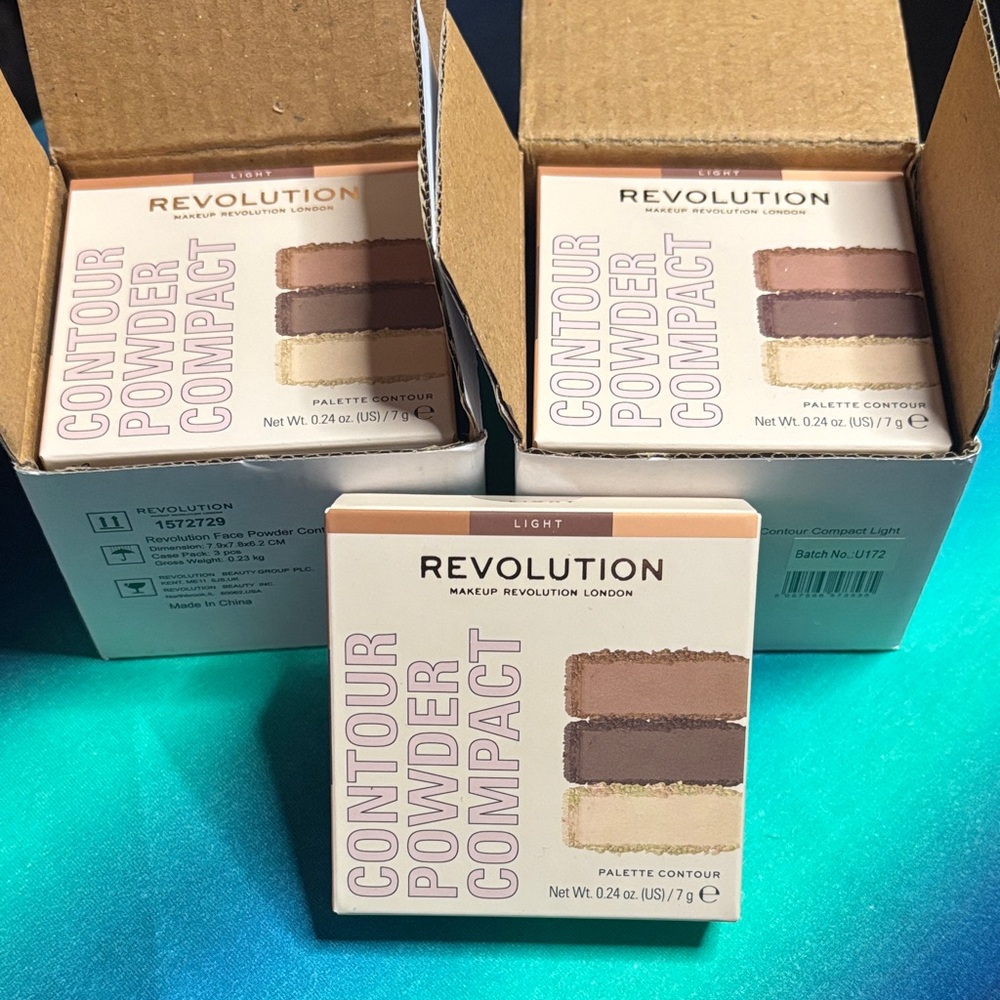 Bulk wholesale!! 7 pc Revolution Contour Palette/LIGHT